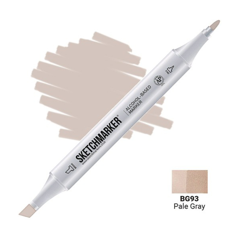 Маркер художественный "Brushmarker", двухсторонний, BG93 бледный серый