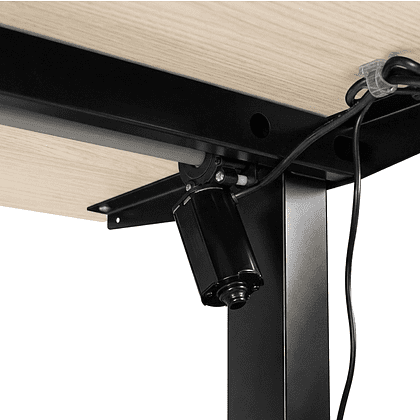 Стол с электроприводом двухмоторный Fit Focus Space Dual (720-1200 мм), черный/Акация Лэйклэнд светлая (регулируемый по высоте каркас арт. 9220296 и столешница арт. 9072453) - 6