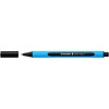 Ручка шариковая "Schneider Slider Edge F", голубой, черный, стерж. черный - 3