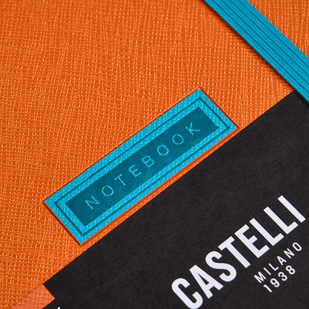 Блокнот "Shell tangerine", А5, 96 листов, оранжевый, срез голубой - 5