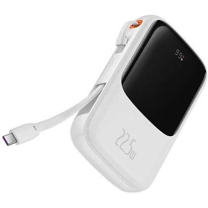 Внешний аккумулятор Baseus "Qpow Pro Digital Display Fast Charge Power Bank", 10000 mAh, белый - 2
