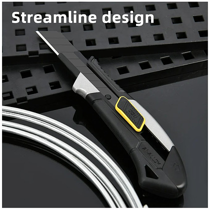 Нож универсальный "Deli DL4256", 18 мм, усиленный - 7