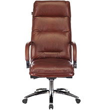 Кресло для руководителя Бюрократ T-9927SL кожа, коричневый