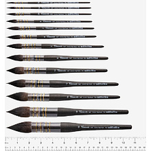 Кисть для рисования "Tintoretto Vajo Kazan", имитация белки, круглая, №2/0