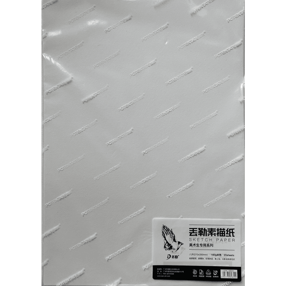 Бумага для рисования "Potentate", целлюлоза, 10 листов, 39х54 см