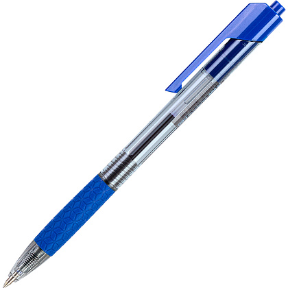 Ручка шариковая автоматическая "Arrow", 0.7 мм, прозрачный, синий, стерж. синий