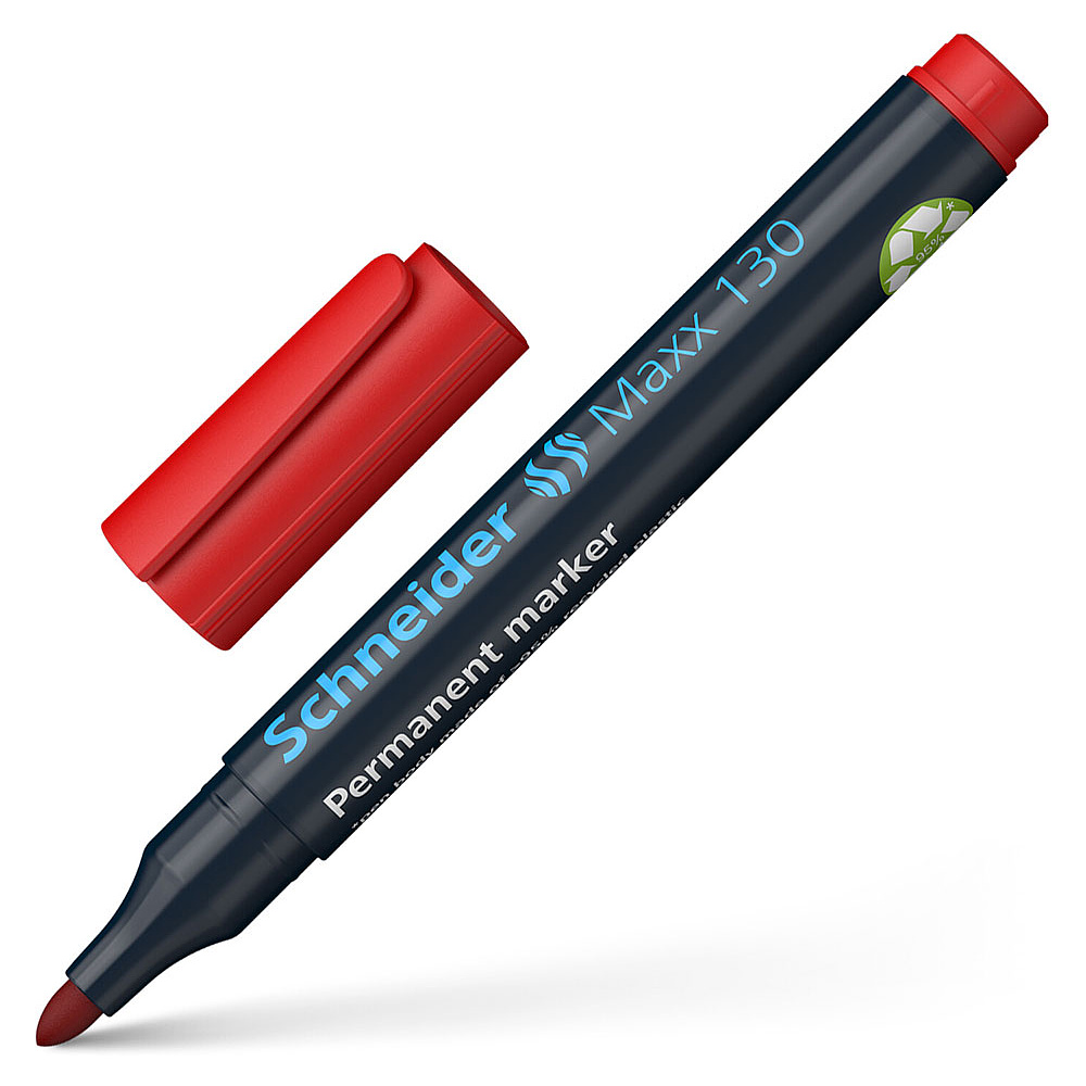 Маркер перманентный "Schneider Maxx 130", красный