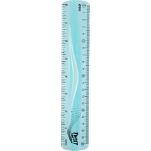 Линейка "Twist", 20 см, ассорти