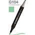 Маркер перманентный двусторонний "Sketchmarker Brush", G104 пастельный зелёный