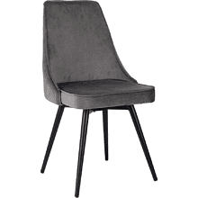 Стул Бюрократ "CH-K4_SP_2" ткань, темно-серый, металл, комплект 2 штуки, с поворотным механизмом