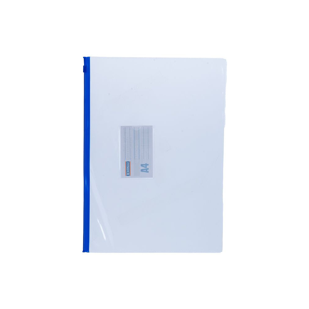 Папка-конверт на молнии "Donau", A4, прозрачный (ассорти) - 3