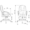 Кресло для руководителя "Бюрократ T-898", ткань, пластик, черный - 9