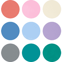 Краска акриловая матовая "Декола романтик", набор 9 цветов, 20 мл, банки