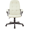 Кресло для руководителя Бюрократ "CH 002", экокожа, пластик, слоновая кость - 2