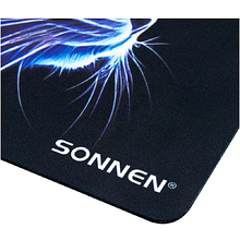 Коврик для мыши "Neon Cat", 250х200х2 мм, ткань, черный