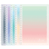 Блокнот "Deli", А5, 60 листов, в линейку, градиент ассорти