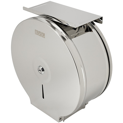 Диспенсер для туалетной бумаги в больших и средних рулонах BXG-PD-5005AС, металл, серебристый, глянцевый - 4