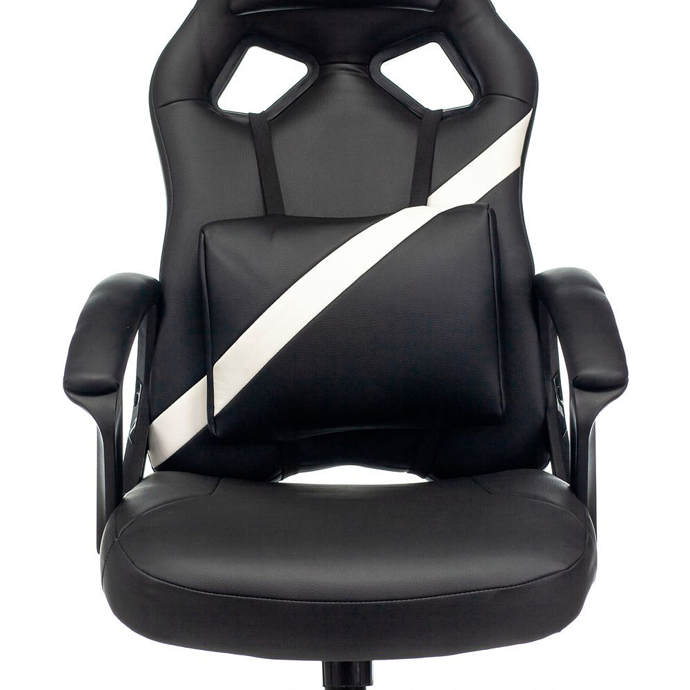 Кресло игровое "Zombie DRIVER", экокожа, пластик, черный, белый - 5