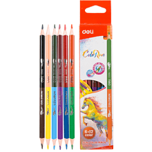 Цветные карандаши "ColoRun", двусторонние