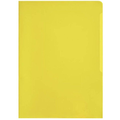 Папка-уголок "Durable", A4, 120 мк, пластик, желтый