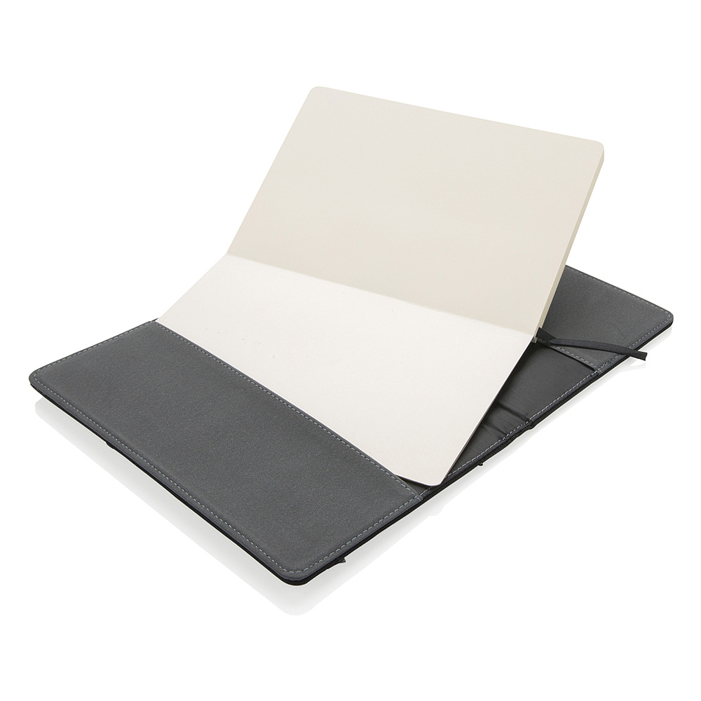 Набор "Swiss Peak": ручка шариковая автоматическая и блокнот, черный, серебристый - 4