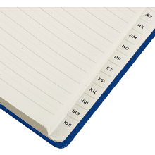 Книга алфавитная "Winner. Bright blue", А5, 135х205 мм, 80 листов, синий