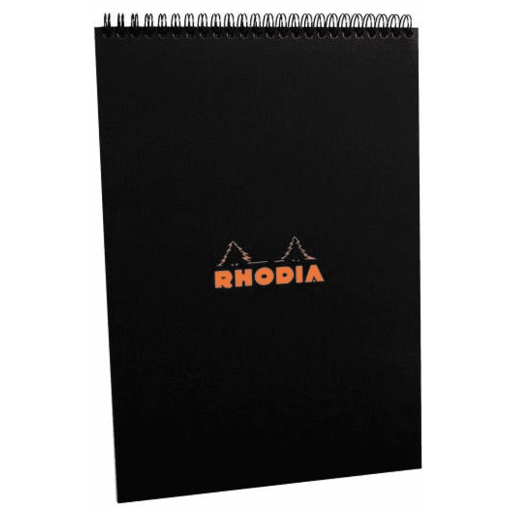 Блокнот "Rhodia", A4, 80 листов, клетка, черный