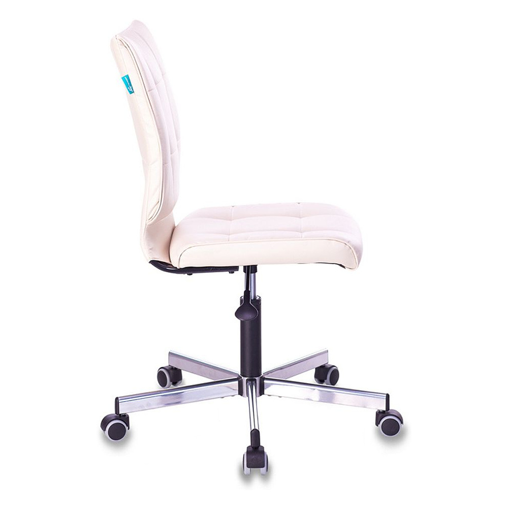 Кресло для персонала "Бюрократ CH-330M", экокожа, металл, бежевый - 3