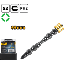 Бита Deli YS EDL255065, с ограничителем, 10 шт., PH2 x 65 мм, для ГКЛ