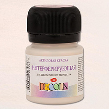Краска акриловая интерферирующая "Декола", 322 розовая, 20 мл., банка