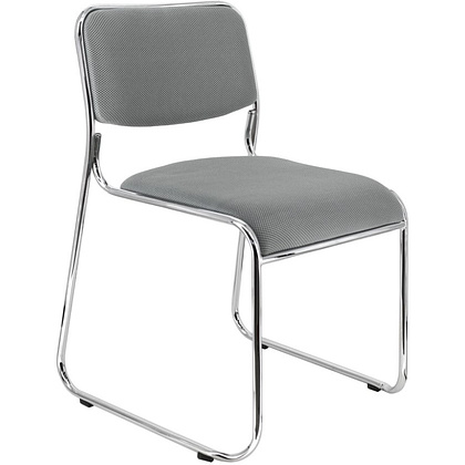 Стул для посетителей EVERPROF "Fix", ткань, металл, темно-серый