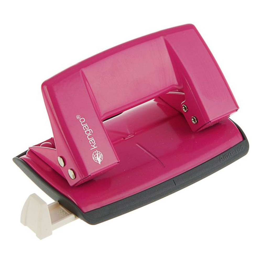 Дырокол "Aion-10G", 10 листов, розовый