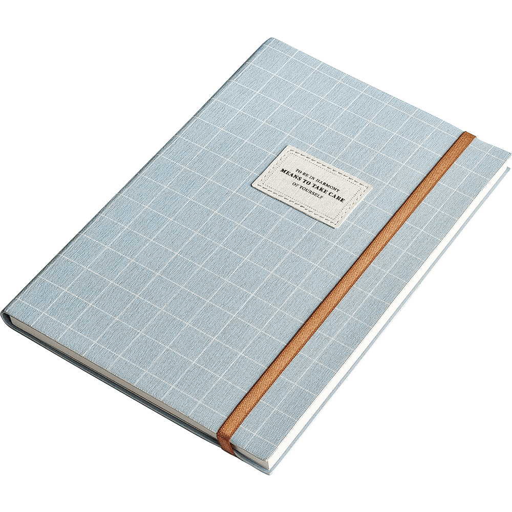 Ежедневник недатированный InFolio "Care", A5, 192 страницы, линованный, голубой  - 2