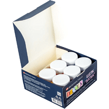 Краска акриловая по шелку "Декола батик", набор 6 цветов, 50 мл, резервы 2 шт.