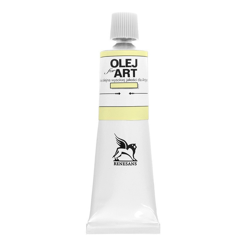 Краски масляные Renesans "Oils for art", 03 желтый яркий, 60 мл, туба