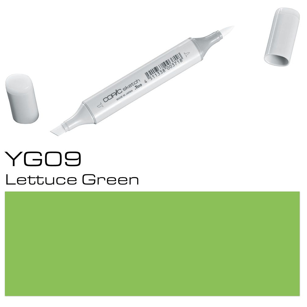 Маркер перманентный "Copic Sketch" YG-09, зеленый салат