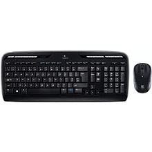 Комплект клавиатура и мышь Logitech "MK330", набор, черный