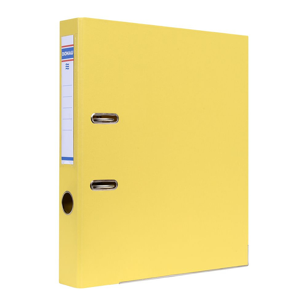 Папка-регистратор "Donau", A4, 50 мм, ПВХ, желтый