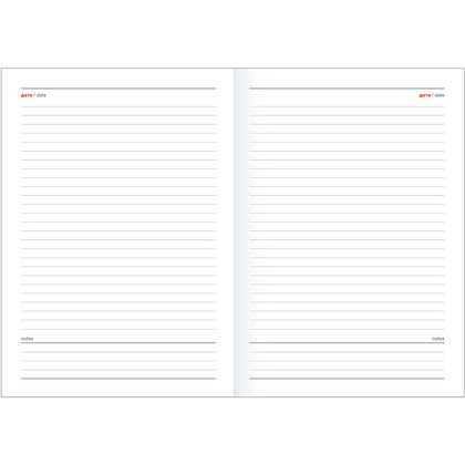 Ежедневник недатированный "Toronto", А5, 320 страниц, синий - 3