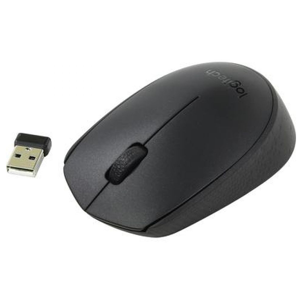 Мышь Logitech "B170", беспроводная, 1000  dpi, 3 кнопки, черный - 2