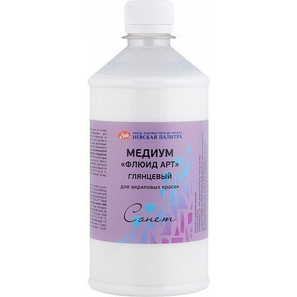 Медиум для акрила "Сонет флюид-арт", глянцевый , 1000 мл.
