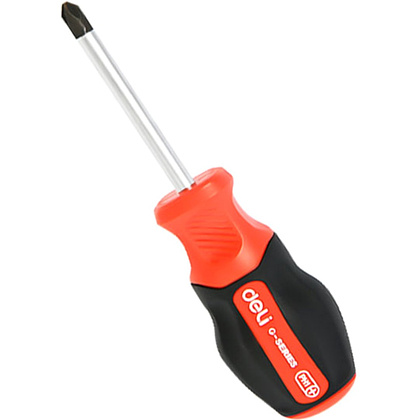 Отвертка Deli RS EDL3459, PH2х38 мм., черный, красный