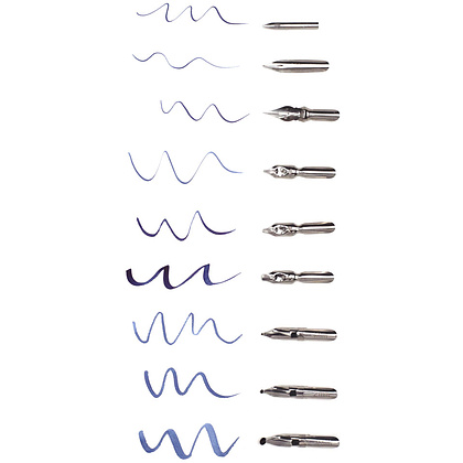 Набор перьев для каллиграфии "Малевичъ", с держателем, 9 шт. - 2