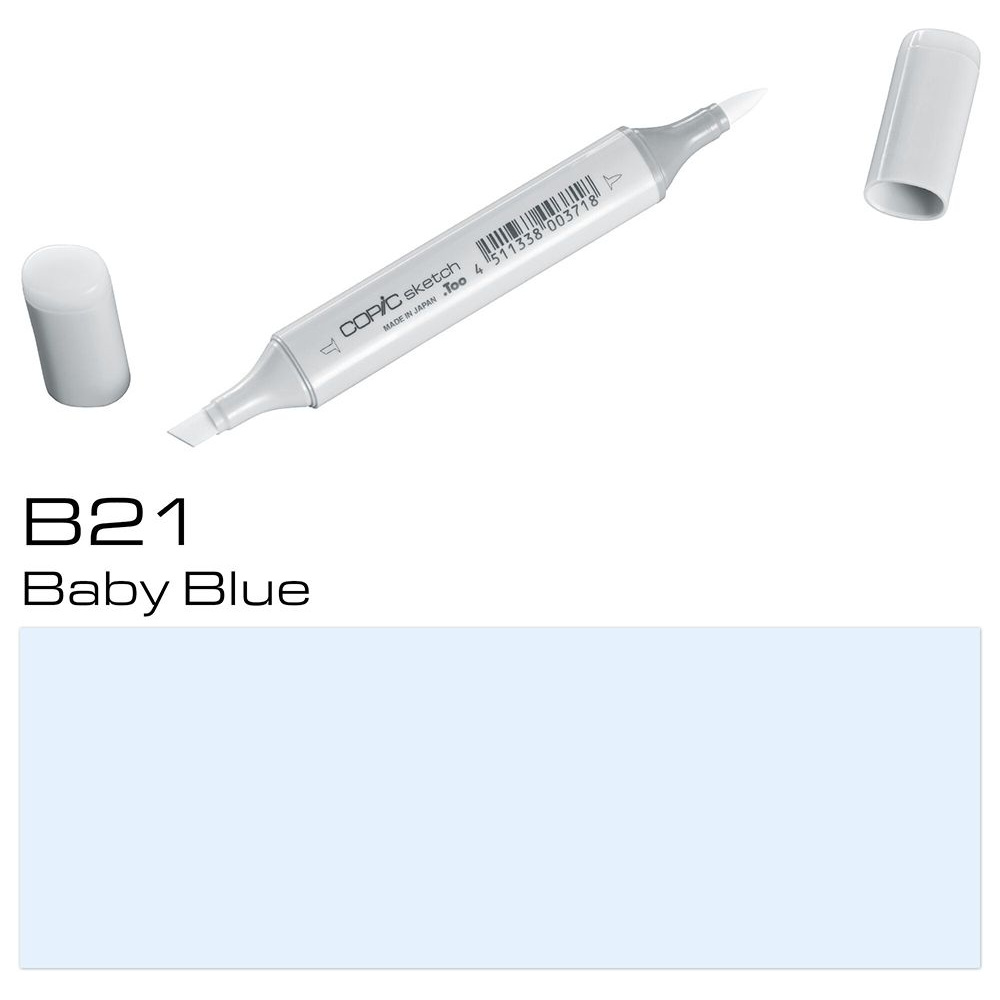 Маркер перманентный "Copic Sketch", B-21 детский голубой