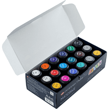 Краска акриловая матовая "Декола", набор 18 цветов, 20 мл, банки