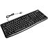 Клавиатура Logitech "K120", USB, проводная, черный