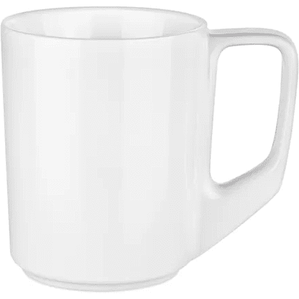 Кружка фарфор., 250 мл. "Solid" белый