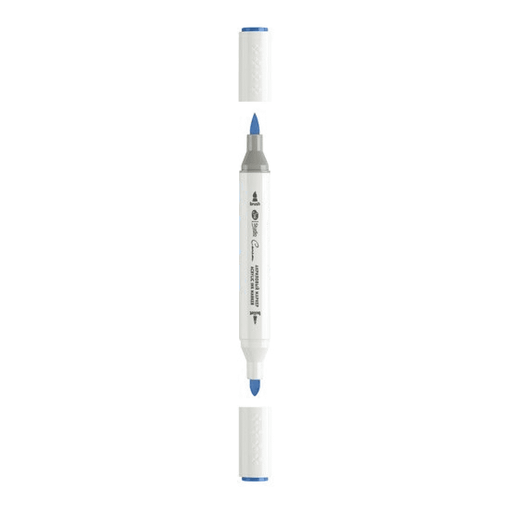 Маркер акриловый "Сонет", двусторонний, синий неаполитанский