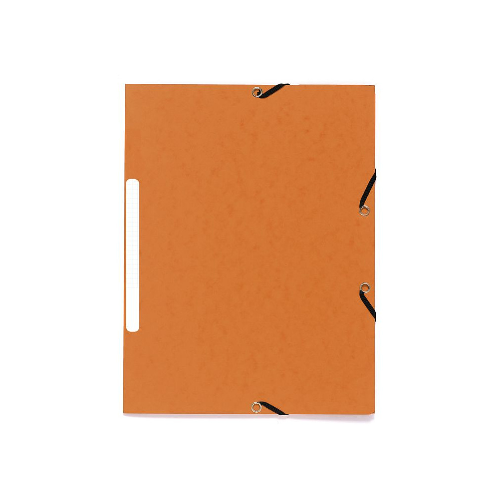 Папка на резинках "Manila", A4, 15 мм, картон, оранжевый