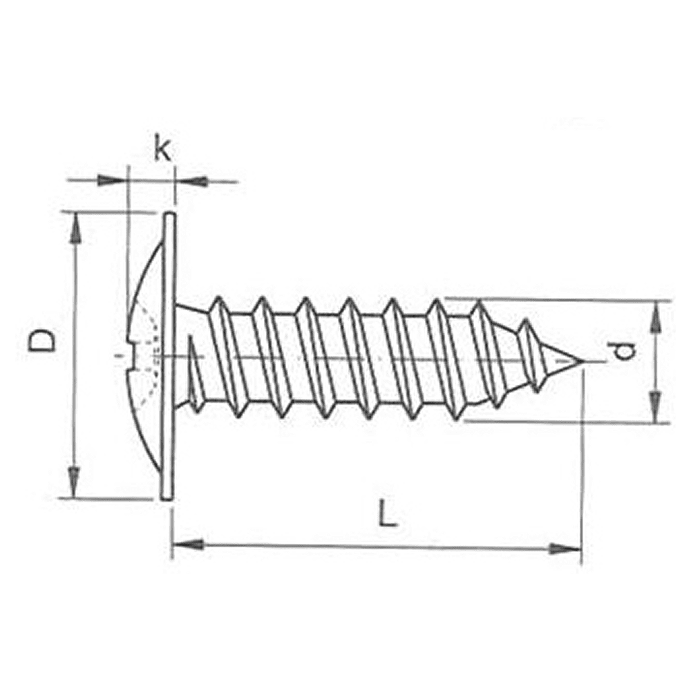 Саморез 4.2х51 мм с прессшайбой, цинк, 500 шт. - 2